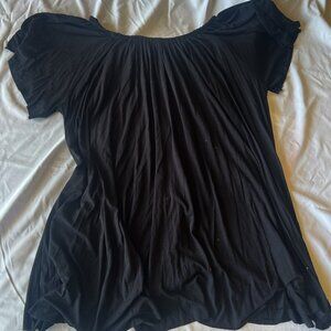 Audrey 3+1 Off the Shoulder Little Black Dress Women's Large